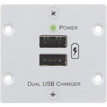 KRAMER ELECTRONICS Wall Plate Insert -Dual Port Usb Charger 80-80228290